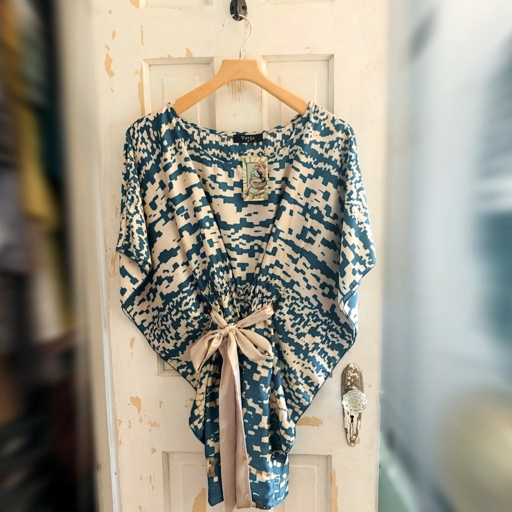 Varga Blue Abstract Dress